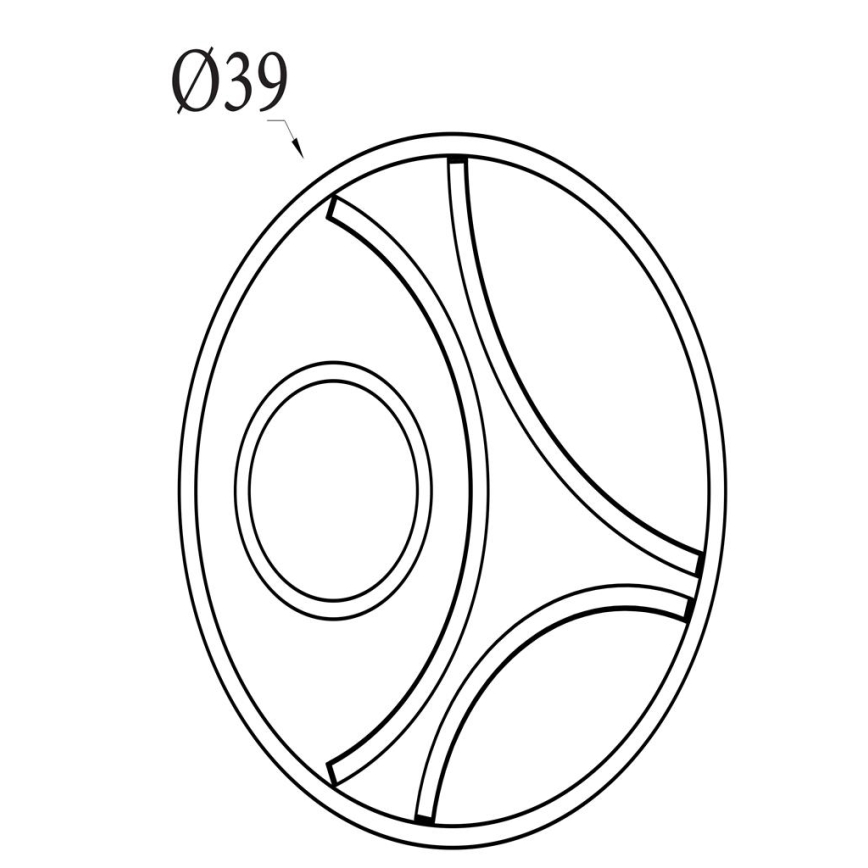 Searchlight - LED Dimeriuojamas lubinis šviestuvas ZENDISC LED/20W/230V 3000K skersm. 39 cm