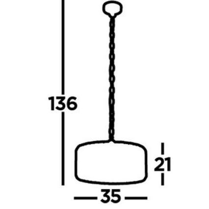 Searchlight -  Sietynas ant grandinės CHAPEAU 3xE27/60W/230V