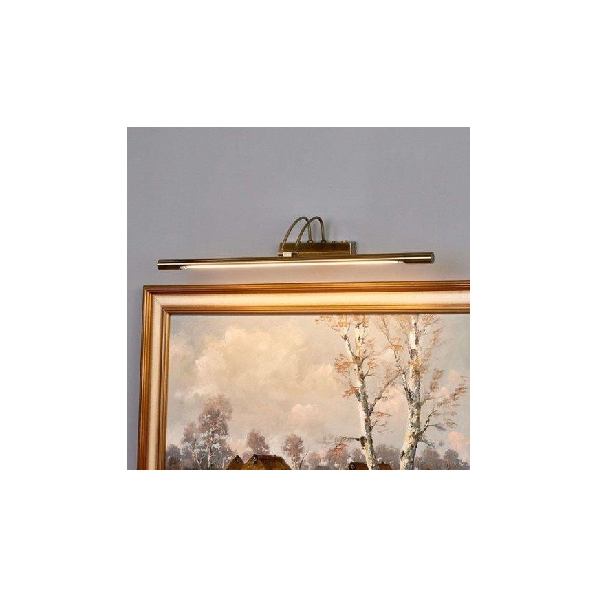 Searchlight - LED Paveikslo šviestuvas LED/14W/230V žalvaris