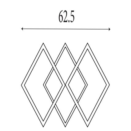 Searchlight - Dimeriuojamas LED lubinis šviestuvas FENCE LED/25W/230V