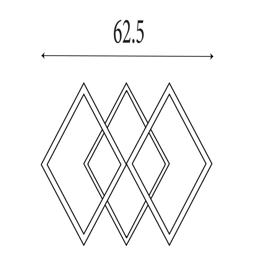 Searchlight - Dimeriuojamas LED lubinis šviestuvas FENCE LED/25W/230V