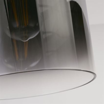 Searchlight - Lubinis šviestuvas SWEDEN, 1xE27/60W/230V, skersmuo 22 cm, juoda/dūminė