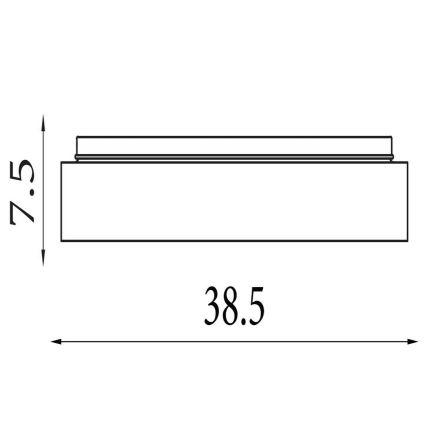 Searchlight - reguliuojamas LED lubinis šviestuvas POLKA LED/24W/230V + LED/6W, skersmuo 38,5 cm, juodas
