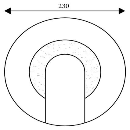 Searchlight - LED sieninis šviestuvas TARGET LED/7W/230V auksinis