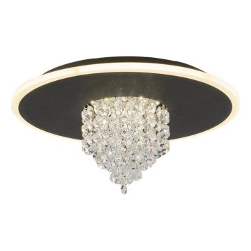 Searchlight - dimeriuojamas LED lubinis šviestuvas DELUGE LED/20W/230V Ø 31,5 cm juodas