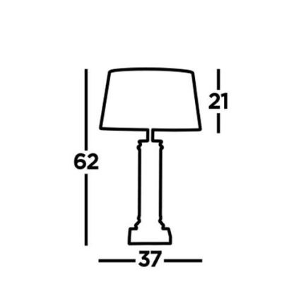 Searchlight - Stalinė lempa PEDESTAL 1xE27/60W/230V juoda