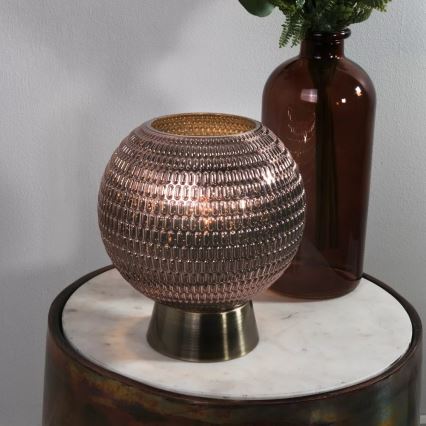 Searchlight - LED stalinis šviestuvas MILA LED/0,6W/3xAAA rudas