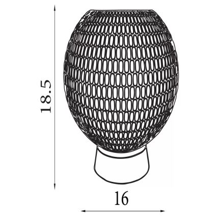 Searchlight - LED stalinis šviestuvas MILA LED/0,6W/3xAAA rudas