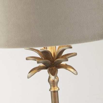 Searchlight - Stalinis šviestuvas PALM 1xE27/10W/230V smėlio spalva/matinis chromas