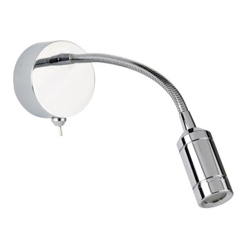 Searchlight - LED Lankstus maža lempa ADJU LED/1W/230V blizgus chromas