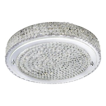 Searchlight - LED lubinis šviestuvas FLUSH LED/24W/230V diametras 40 cm chromas