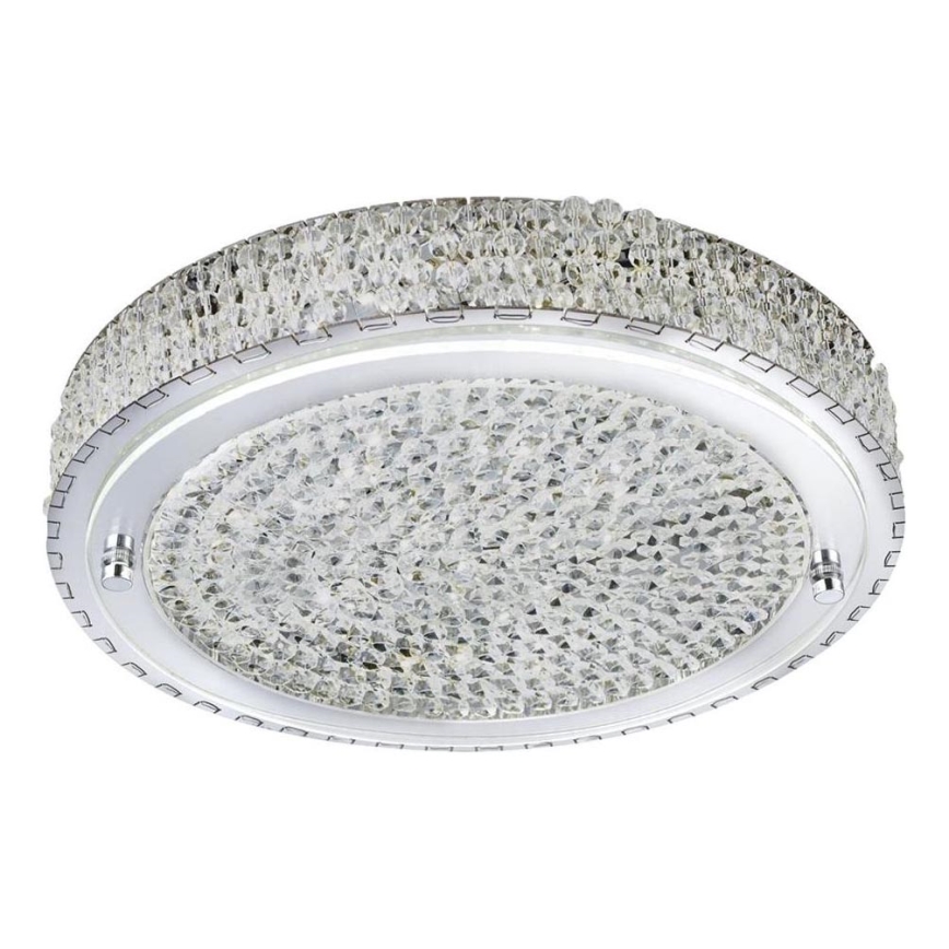 Searchlight - LED lubinis šviestuvas FLUSH LED/24W/230V diametras 40 cm chromas