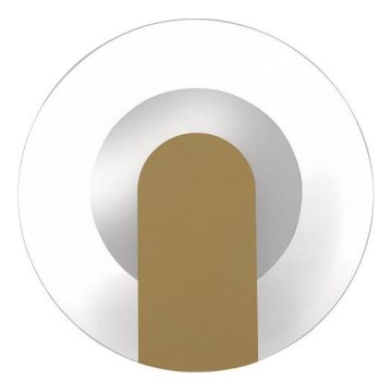 Searchlight - LED sieninis šviestuvas TARGET LED/7W/230V auksinis