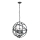 Searchlight - Liustra ant grandinės ORBIT 4xE14/60W/230V juoda