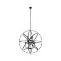 Searchlight - Liustra su grandine ORBIT 8xE14/60W/230V juoda