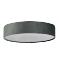 Searchlight - Lubinis šviestuvas DRUM 3xE27/60W/230V pilkas
