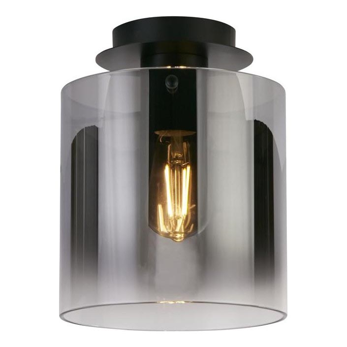 Searchlight - Lubinis šviestuvas SWEDEN, 1xE27/60W/230V, skersmuo 22 cm, juoda/dūminė