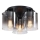 Searchlight - Lubinis šviestuvas SWEDEN 3xE27/60W/230V skersmuo 39 cm juodas/dūminis