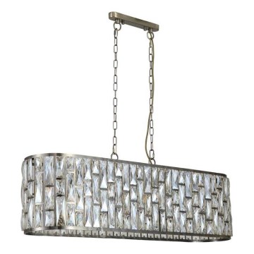 Searchlight - Pakabinama liustra BIJOU su grandine 8xE14/40W/230V