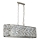 Searchlight - Pakabinama liustra BIJOU su grandine 8xE14/40W/230V