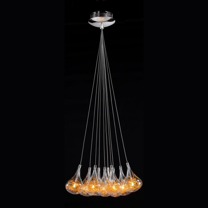 Searchlight - Pakabinamas sietynas 10xG4/20W/230V auksas