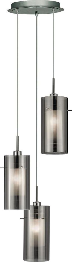 Searchlight - Pakabinamas sietynas DUO 3xE14/60W/230V antracitas