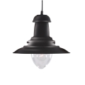 Searchlight - Pakabinamas šviestuvas ant laido FISHERMAN 1xE27/60W/230V juodas