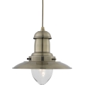 Searchlight - pakabinamas šviestuvas ant laido FISHERMAN 1xE27/60W/230V žalvaris