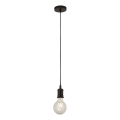 Searchlight - Pakabinamas šviestuvas ant laido SUSPENSION 1xE27/60W/230V juodas