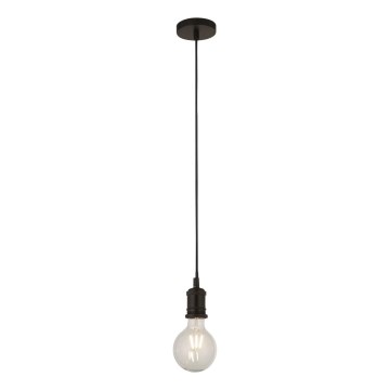 Searchlight - Pakabinamas šviestuvas ant laido SUSPENSION 1xE27/60W/230V juodas