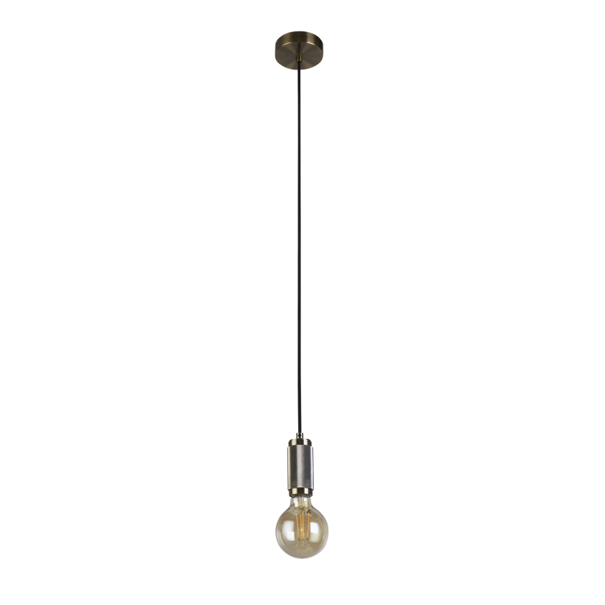 Searchlight - Pakabinamas šviestuvas ant laido SUSPENSION 1xE27/60W/230V žalvaris