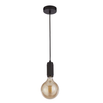 Searchlight - Pakabinamas šviestuvas SUSPENSION su laidu 1xE27/60W/230V juodas