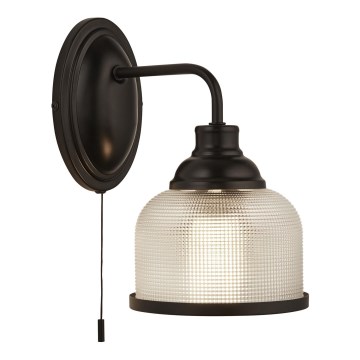 Searchlight - Sieninis šviestuvas BISTRO 1xE27/60W/230V juoda