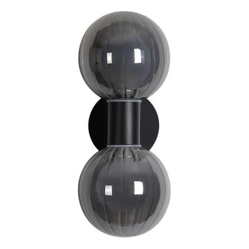 Searchlight - Sieninis šviestuvas LUMINSPHERE 2xG9/7W/230V juodas