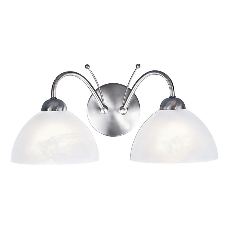 Searchlight - Sieninis šviestuvas MILANESE 2xE14/60W/230V matinis chromas