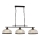 Searchlight - Sietynas, kabinamas ant grandinės BISTRO 3xE27/60W/230V juoda