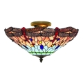 Searchlight  - Tiffany ant pagrindo montuojamas sietynas DRAGONFLY 3xE14/40W/230V