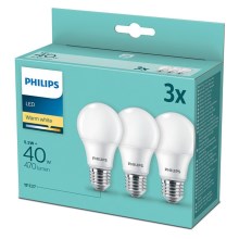 SED 3x LED Elektros lemputė Philips E27/5,5W/230V 2700K