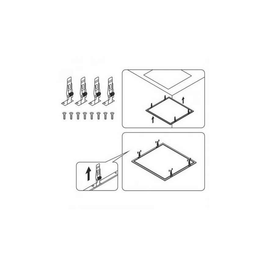 Segtukai LED panelėms