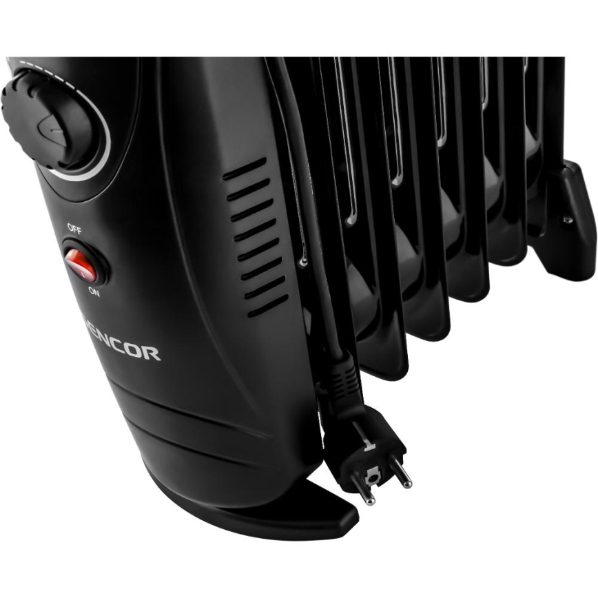 Sencor - 7 sekcijų aliejinis radiatorius 700W/230V juodas