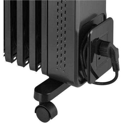 Sencor - aliejinis radiatorius, 11 sekcijų, 1000/1200/2400 W, 230 V, Wi-Fi, juodas