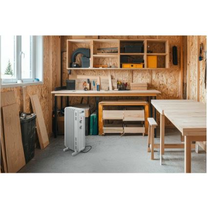 Sencor - aliejinis radiatorius su 7 sekcijomis 600/900/1500W/230V baltas