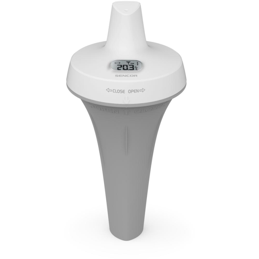 Sencor - Belaidis baseino plaukiojantis jutiklis su matavimo stotimi 2xAA + 2xAA IPX7