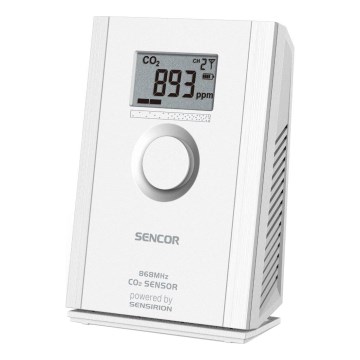 Sencor - Belaidis anglies dioksido jutiklis 5V/3xAA 2000 mAh