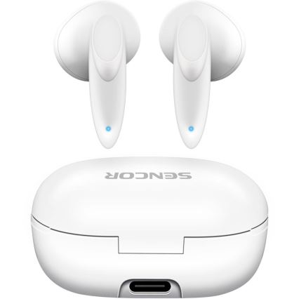 Sencor - Belaidės ausinės IPX4 baltos