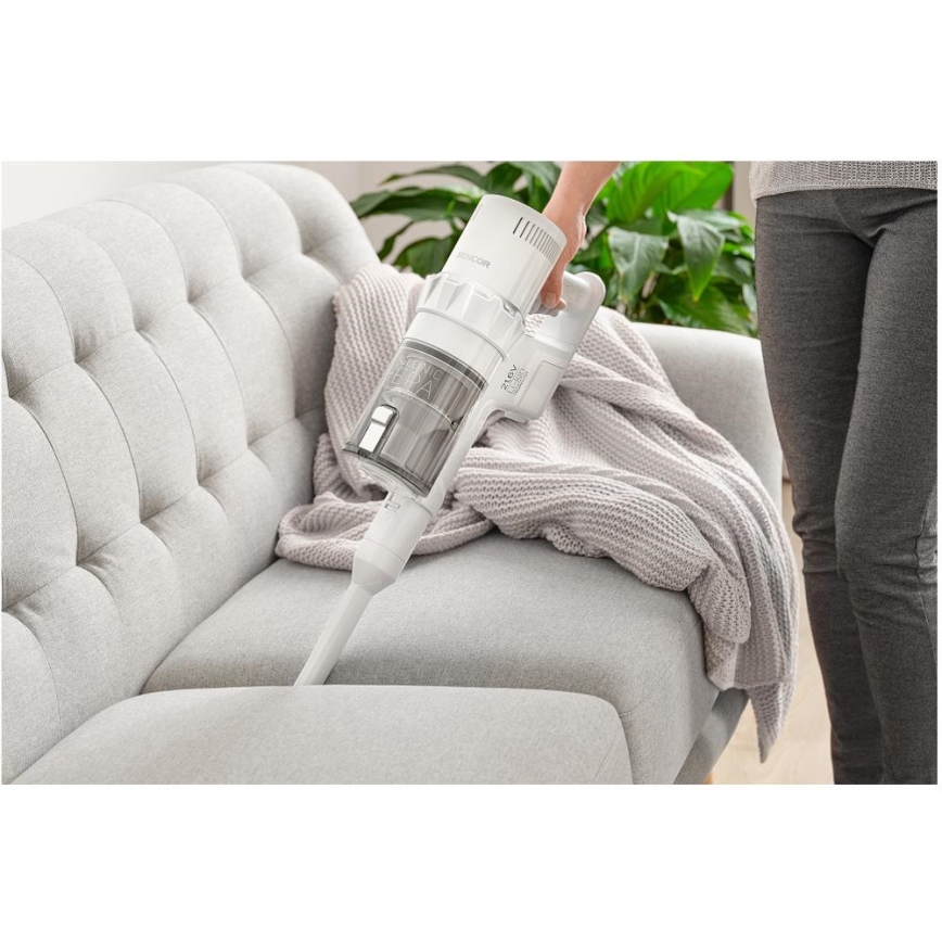 Sencor - Belaidis dulkių siurblys 2in1 250W/2200 mAh balta