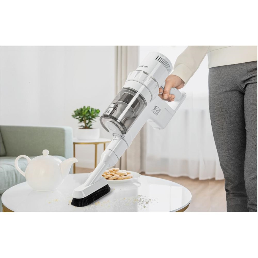 Sencor - Belaidis dulkių siurblys 2in1 250W/2200 mAh balta