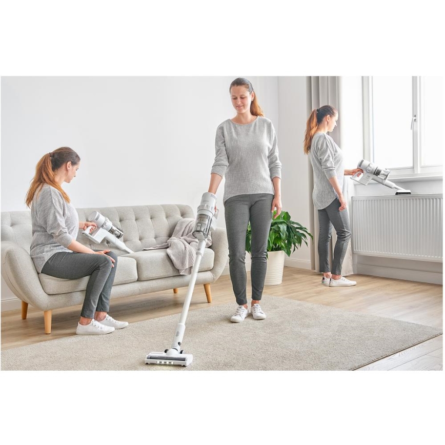 Sencor - Belaidis dulkių siurblys 2in1 250W/2200 mAh balta