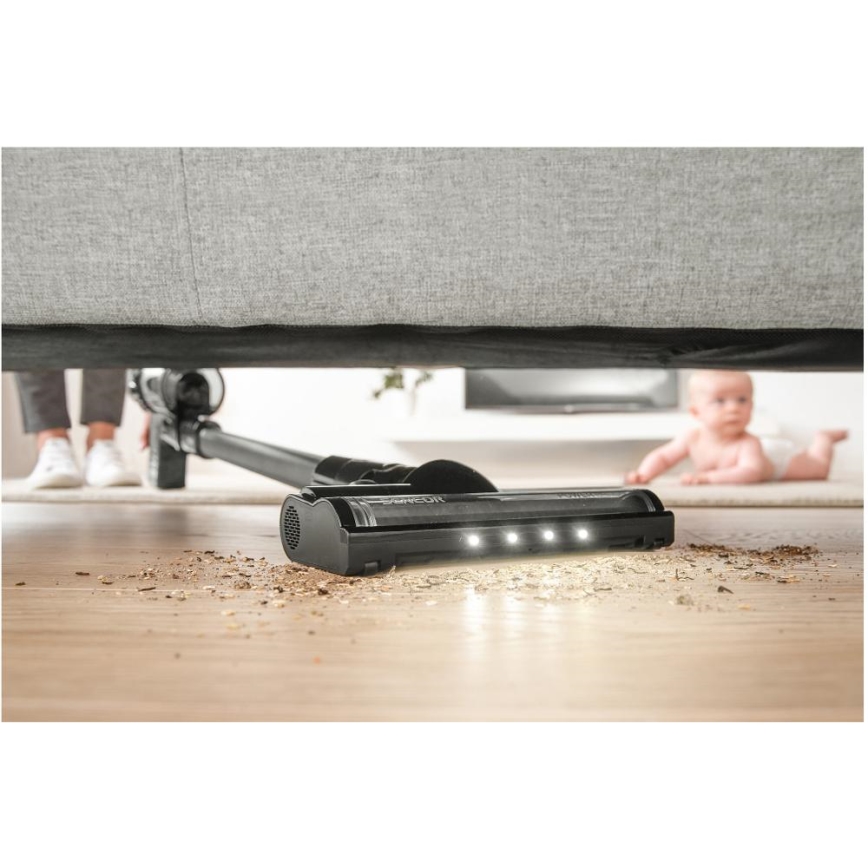 Sencor - Belaidis dulkių siurblys 2in1 250W/2200 mAh juoda