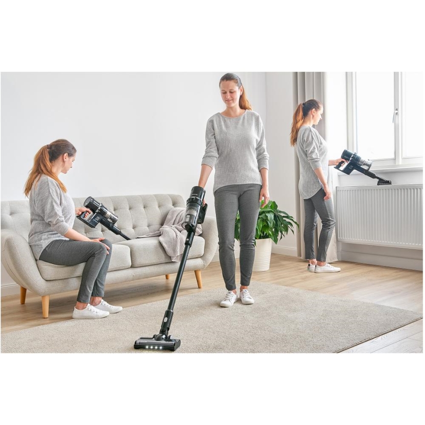 Sencor - Belaidis dulkių siurblys 2in1 250W/2200 mAh juoda